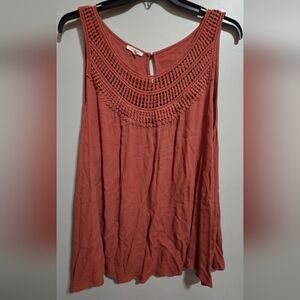 Maurices Terracotta Sleeveless Blouse